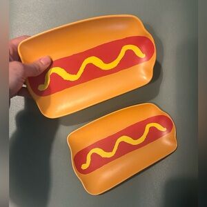 Hot Dog plate set